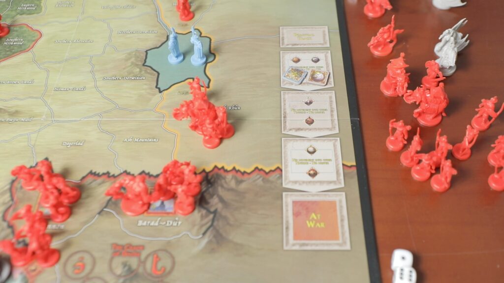 War of the Ring asymmetric strategy board game