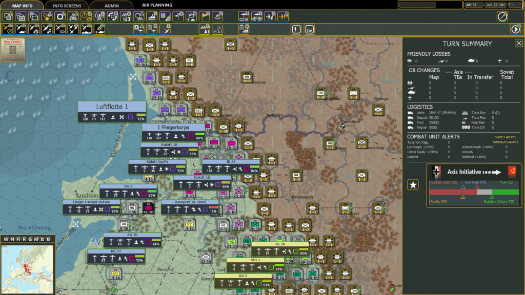 Gary Grigsby's War in the East 2 gameplay