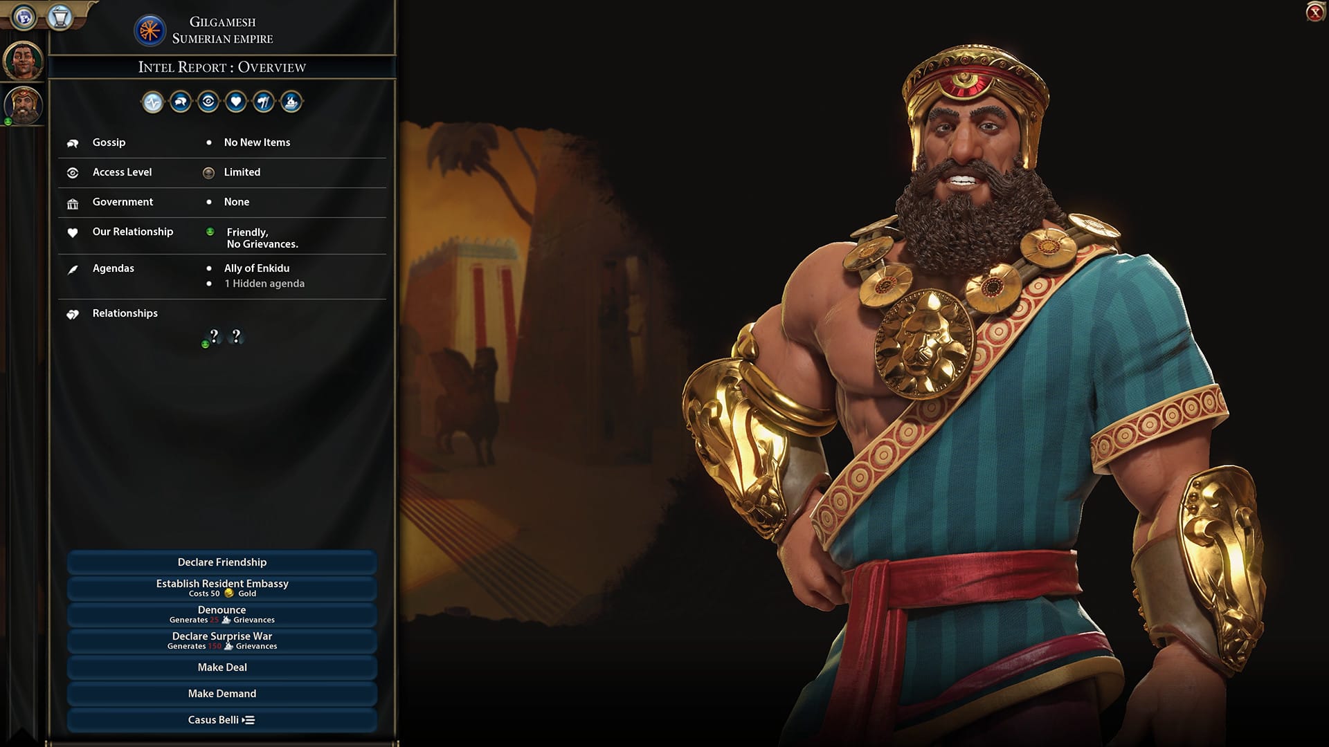 Civilization VI gameplay showing a hex map with cities, districts, and units spread across a continent