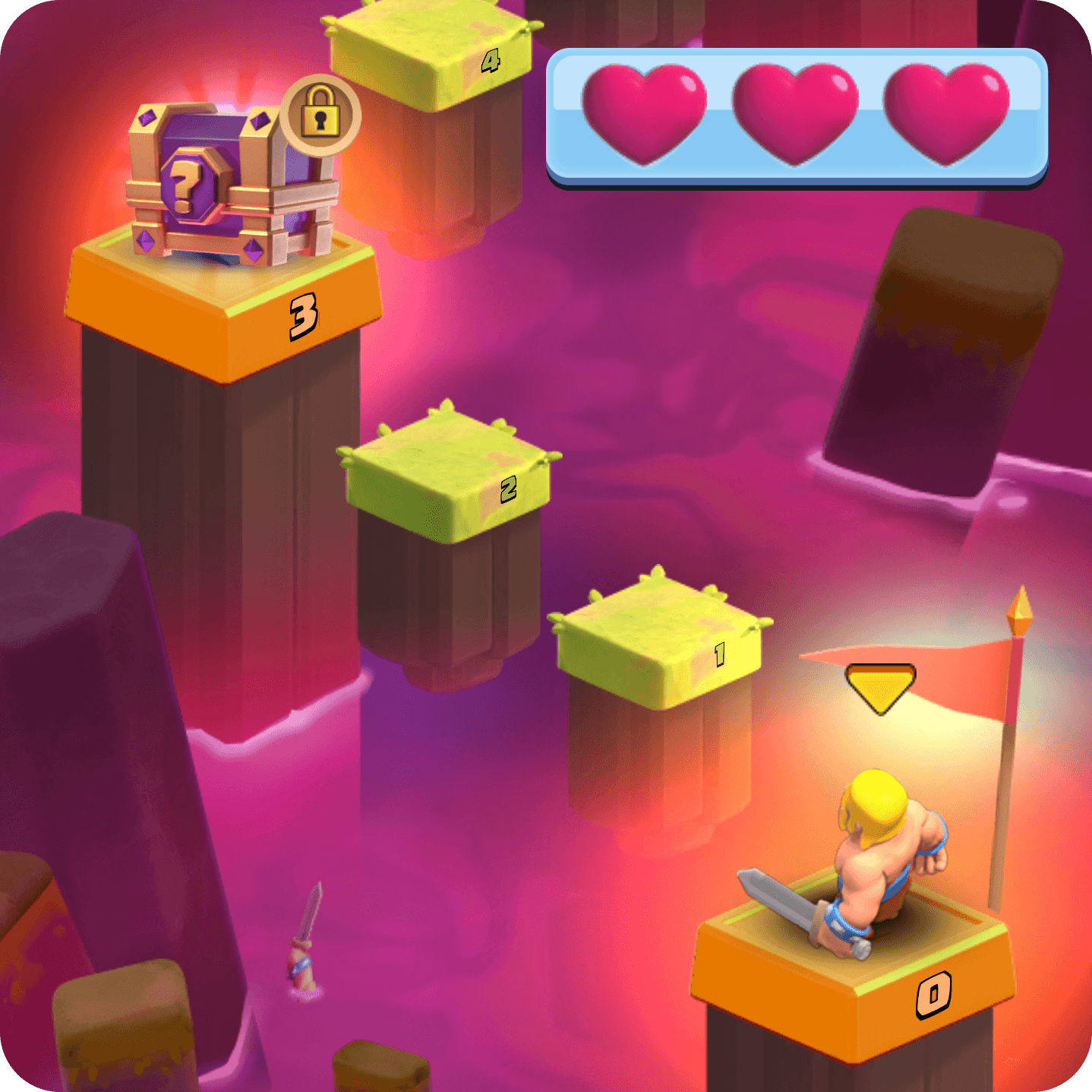 Victory Run event reward track in Clash Royale
