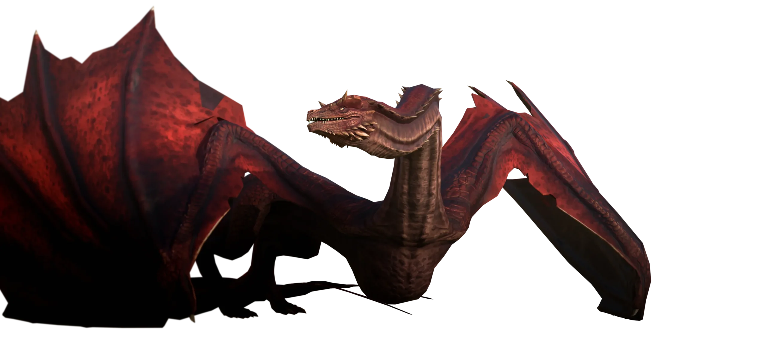 Caraxes dragon character art from Game of Thrones: Dragonfire