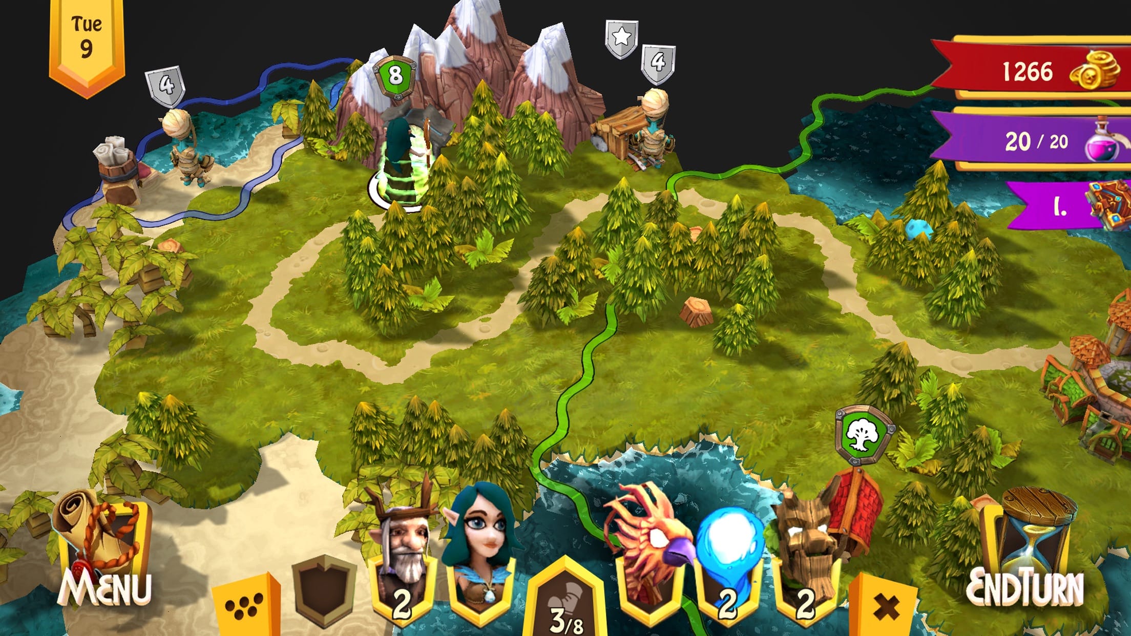 Heroes of Flatlandia tactical battle between fantasy race units on a grid