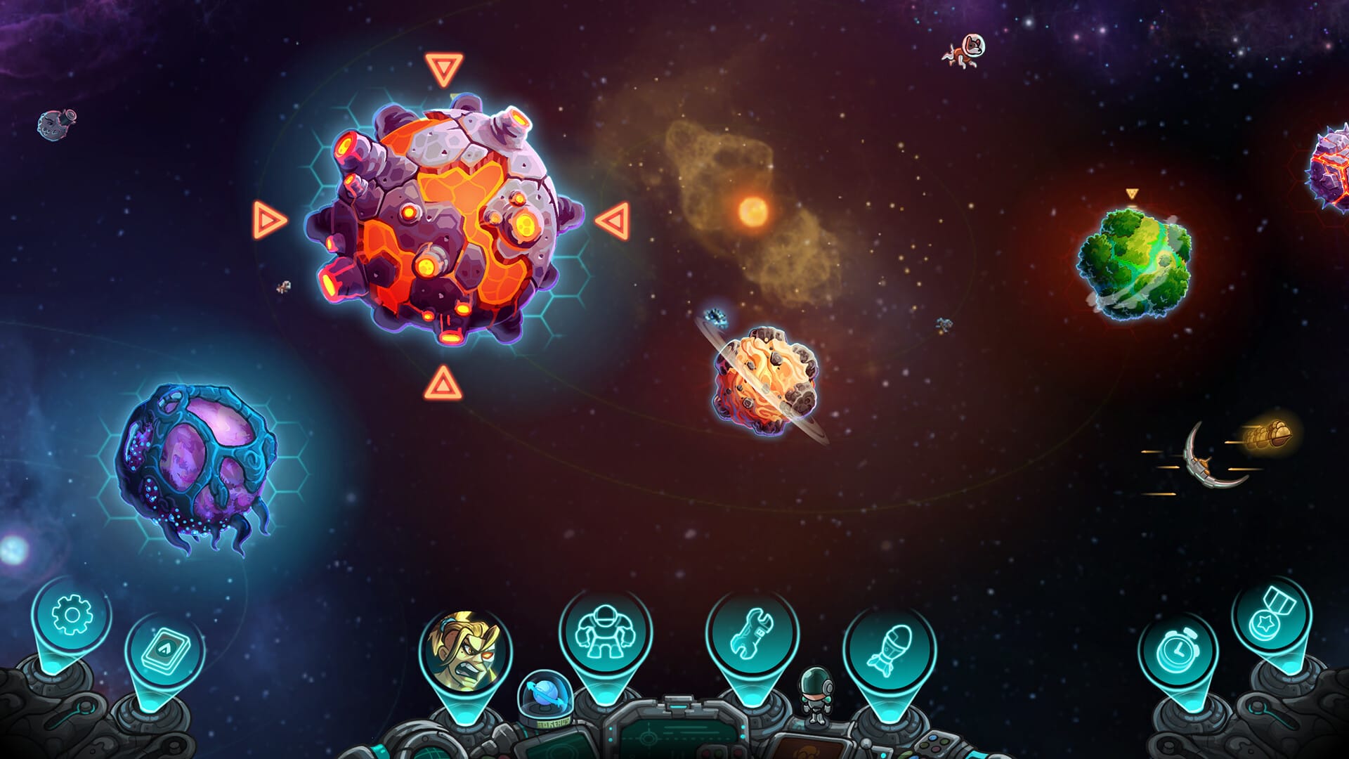 Iron Marines Invasion gameplay showing squads of marines fighting aliens across a sci-fi battlefield