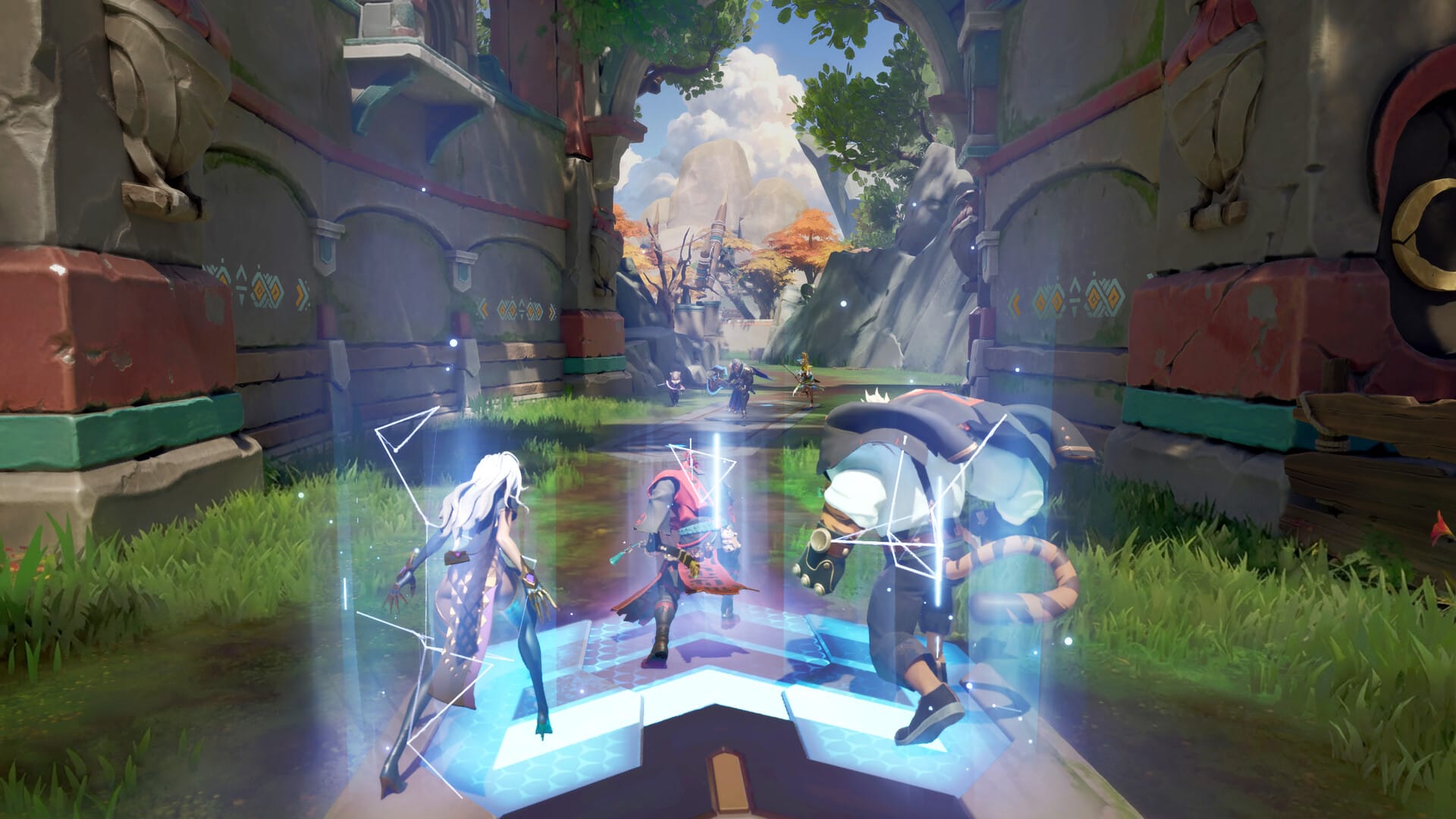 Project ZETA gameplay screenshot showing the third-person multiteam MOBA in action