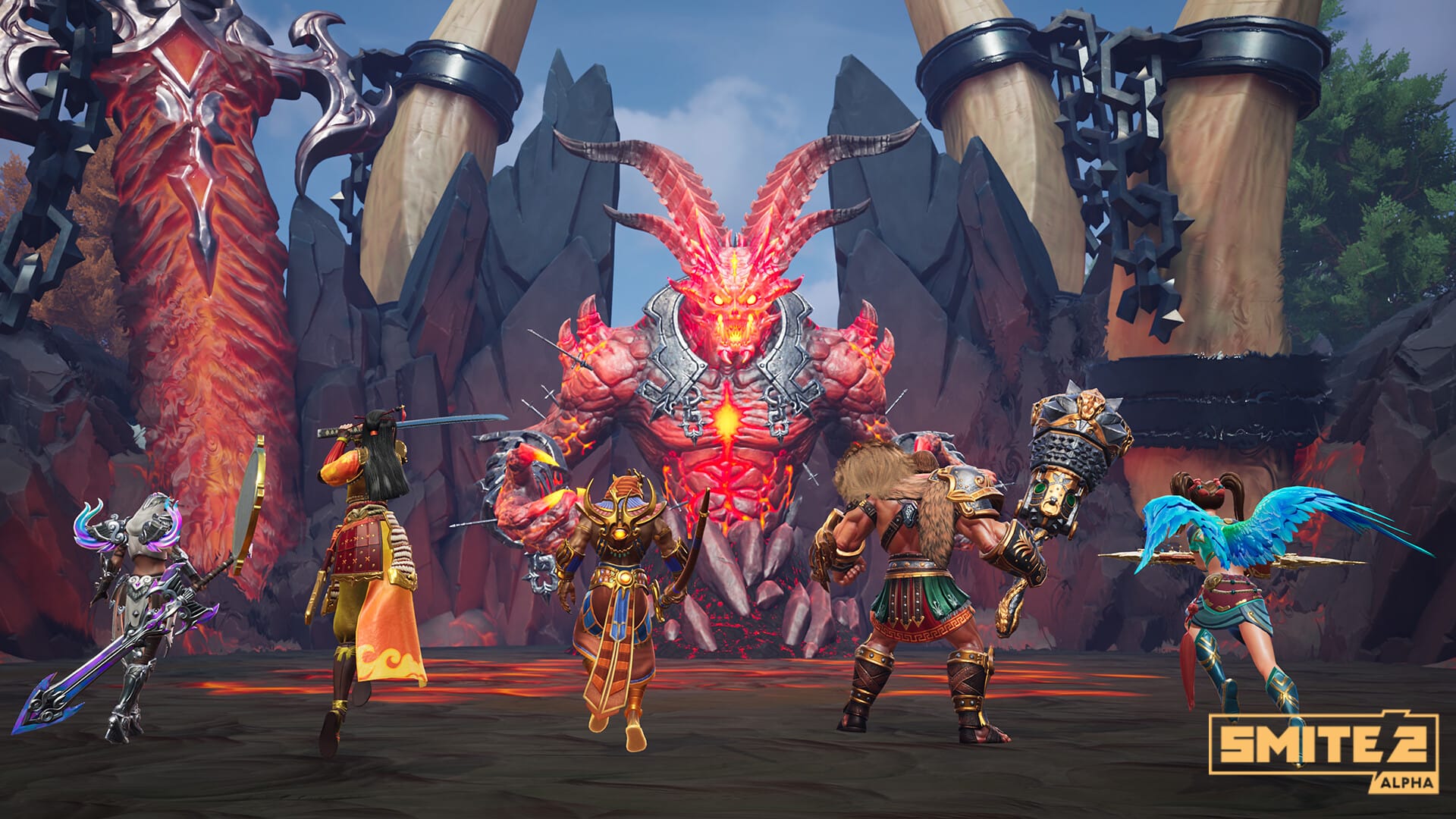 SMITE 2 third-person god combat showing console MOBA gameplay