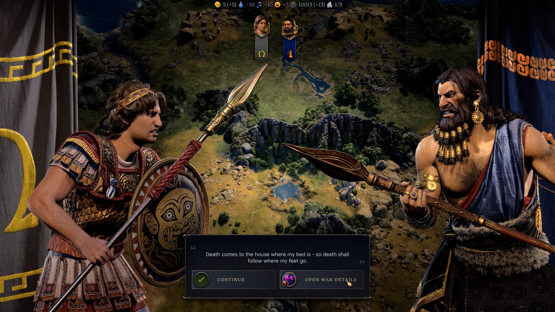 Sid Meier's Civilization VII gameplay showing a hex map with cities, wonders, and units during an Age transition