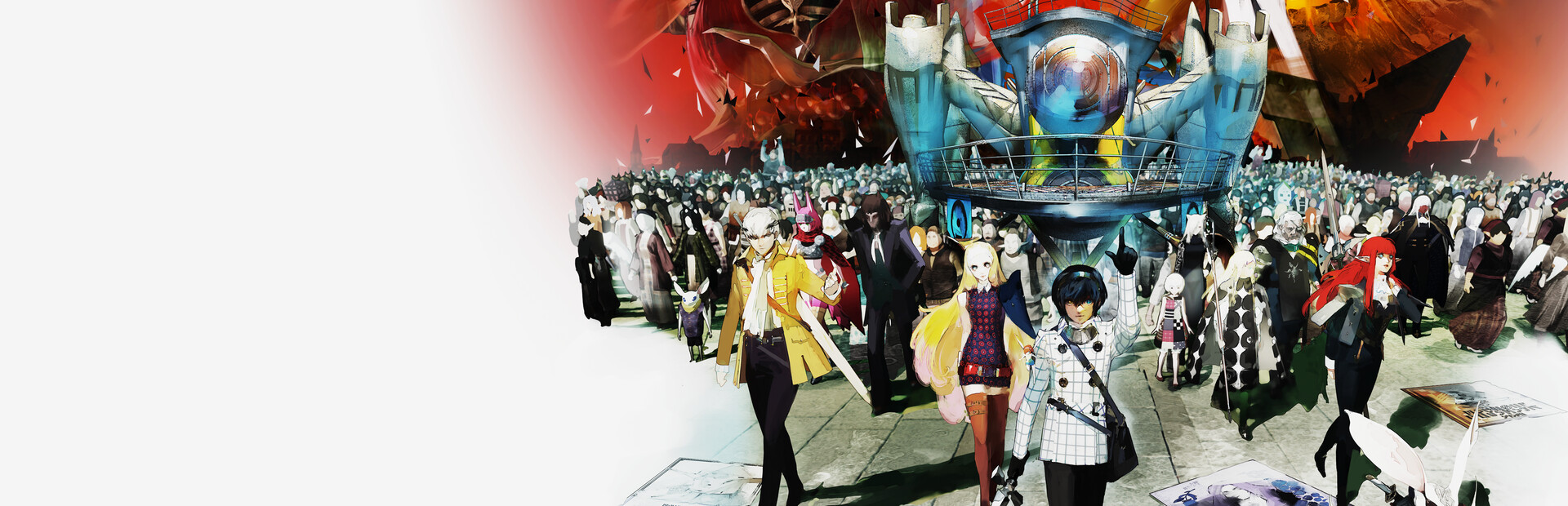 Metaphor ReFantazio key art showing the protagonist and party from the Atlus fantasy RPG