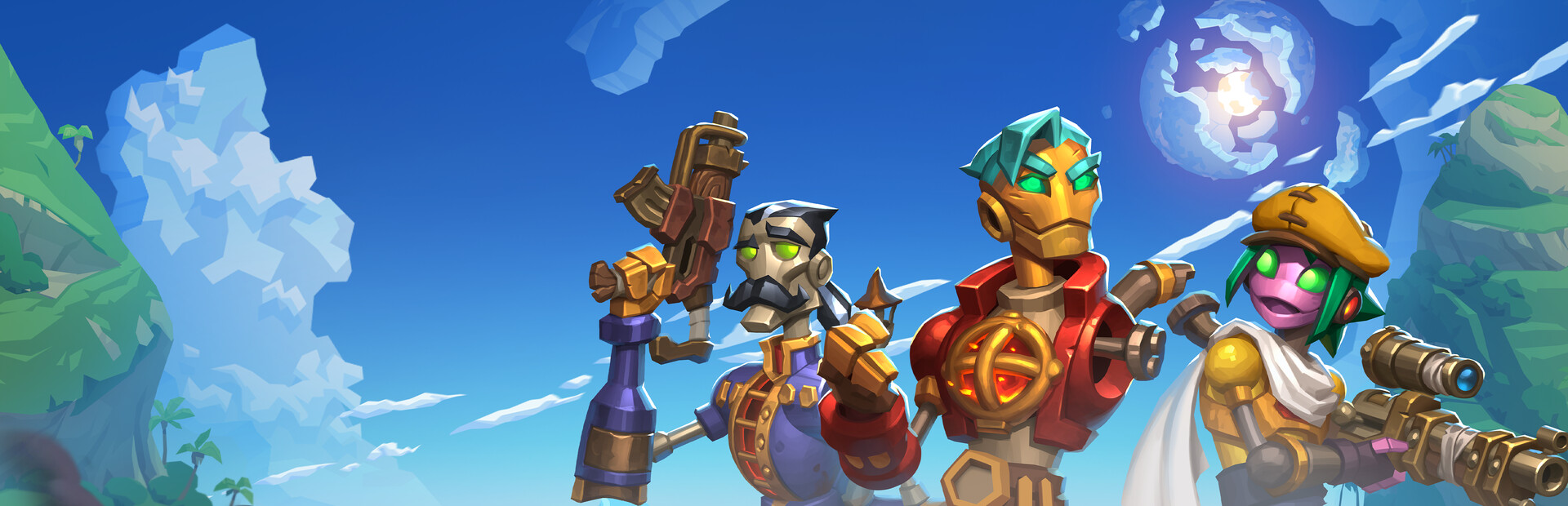 SteamWorld Heist II key art representing the best turn-based RPGs on Steam