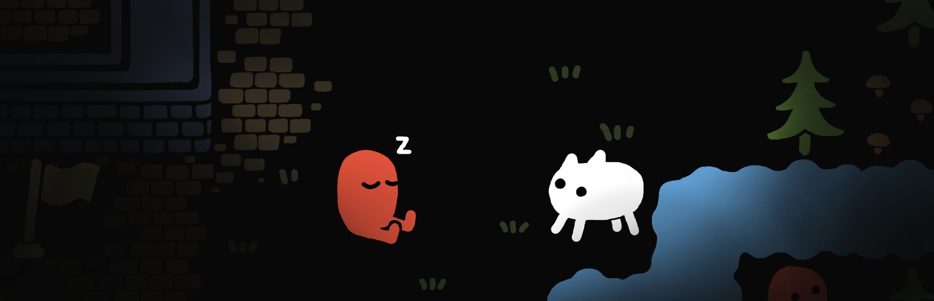 Baba Is You key art showing the rule blocks that define the puzzle