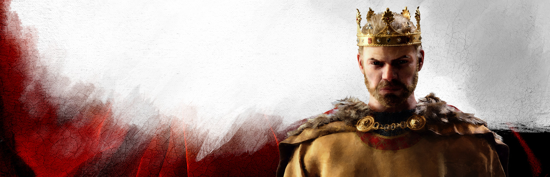 Crusader Kings III medieval grand strategy key art with a royal court