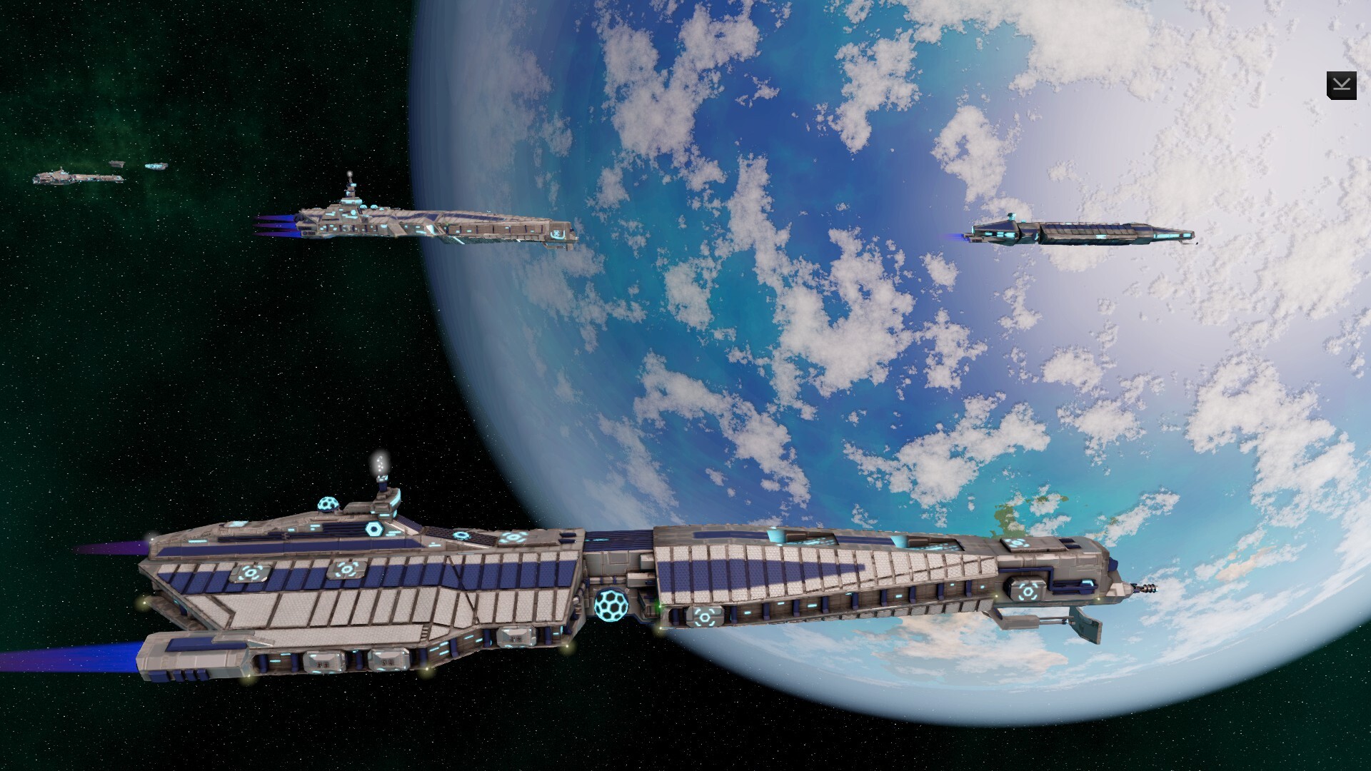 Distant Worlds 2 empire view with automated fleets and colony management panels