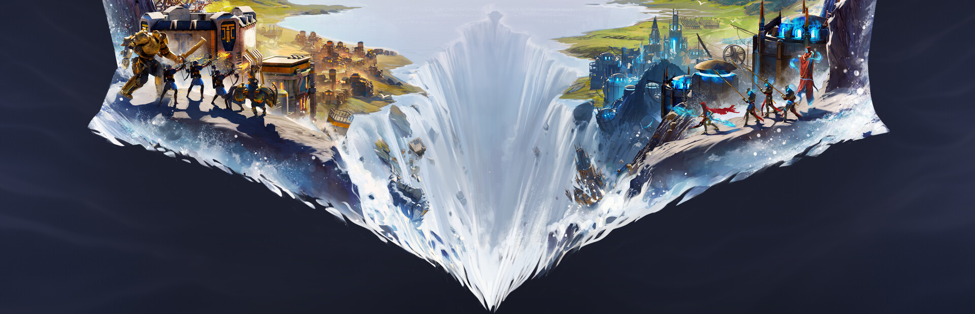 Endless Legend 2 key art showing the volcanic world of Saiadha