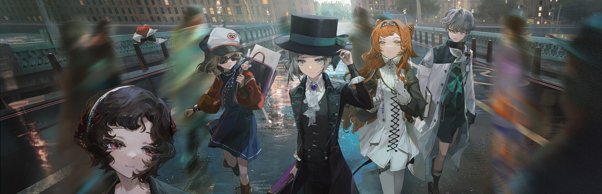 Reverse 1999 key art from Bluepoch's turn based card combat gacha