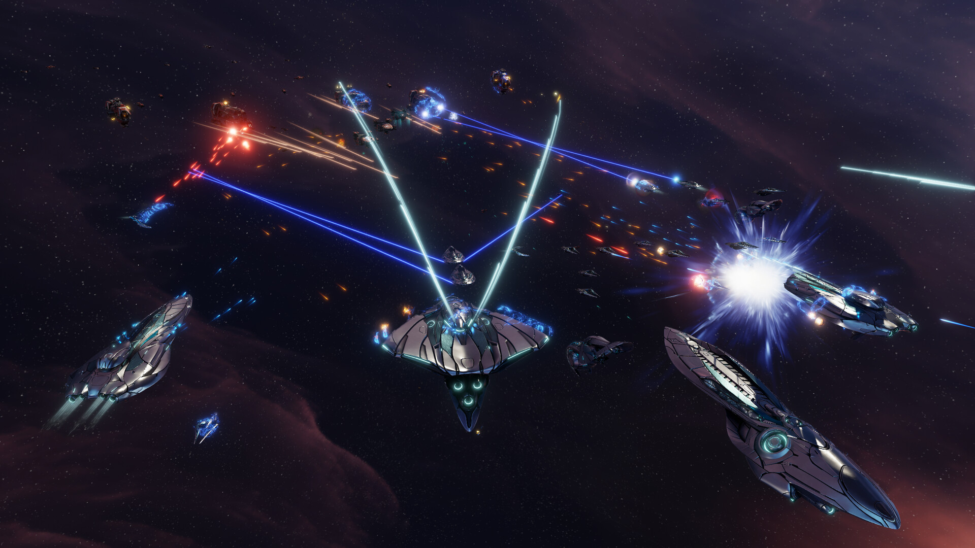 Sins of a Solar Empire II fleet battle above a contested planet