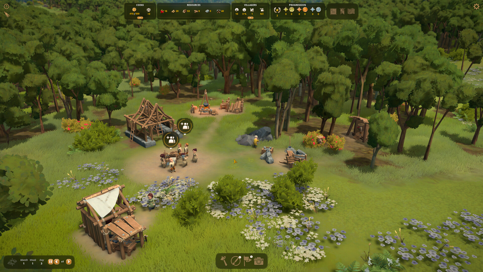 An organically laid out medieval town with a cathedral in Foundation