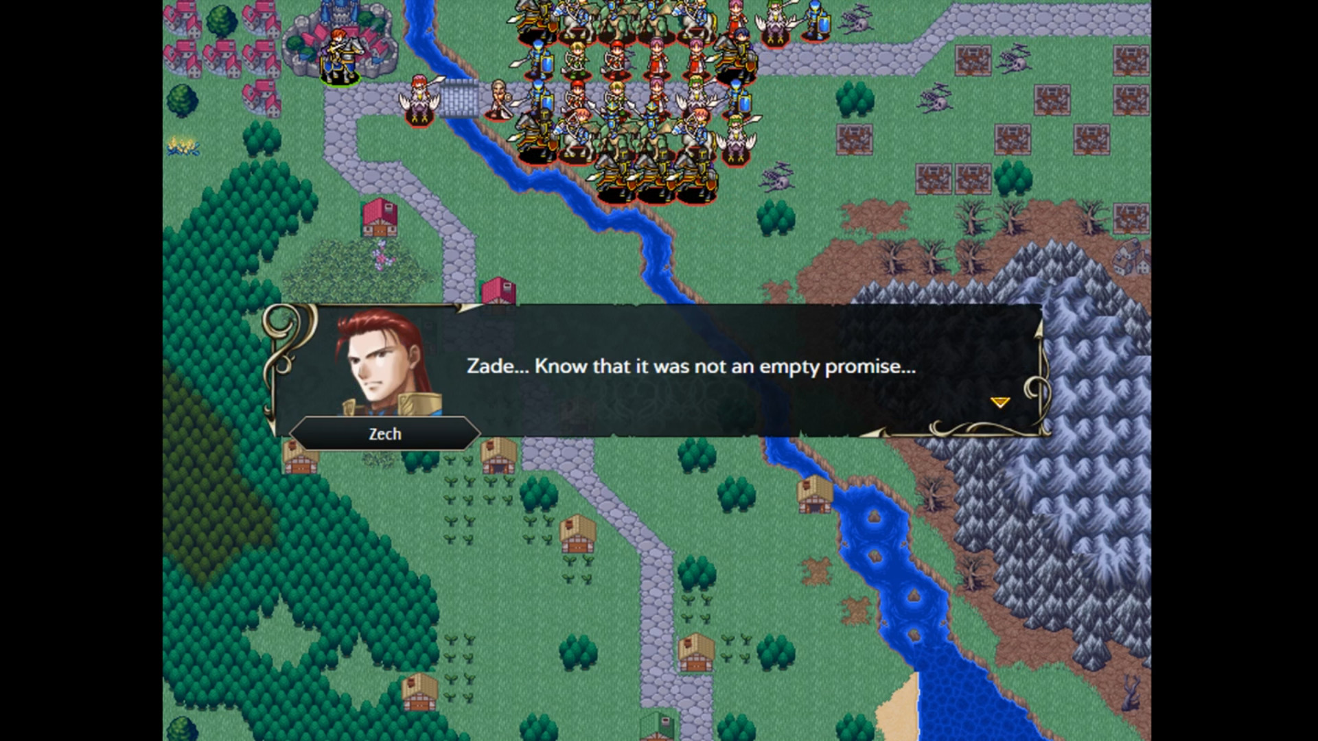 Vestaria Saga I War of the Scions showing units on a grid map in a tactical RPG battle