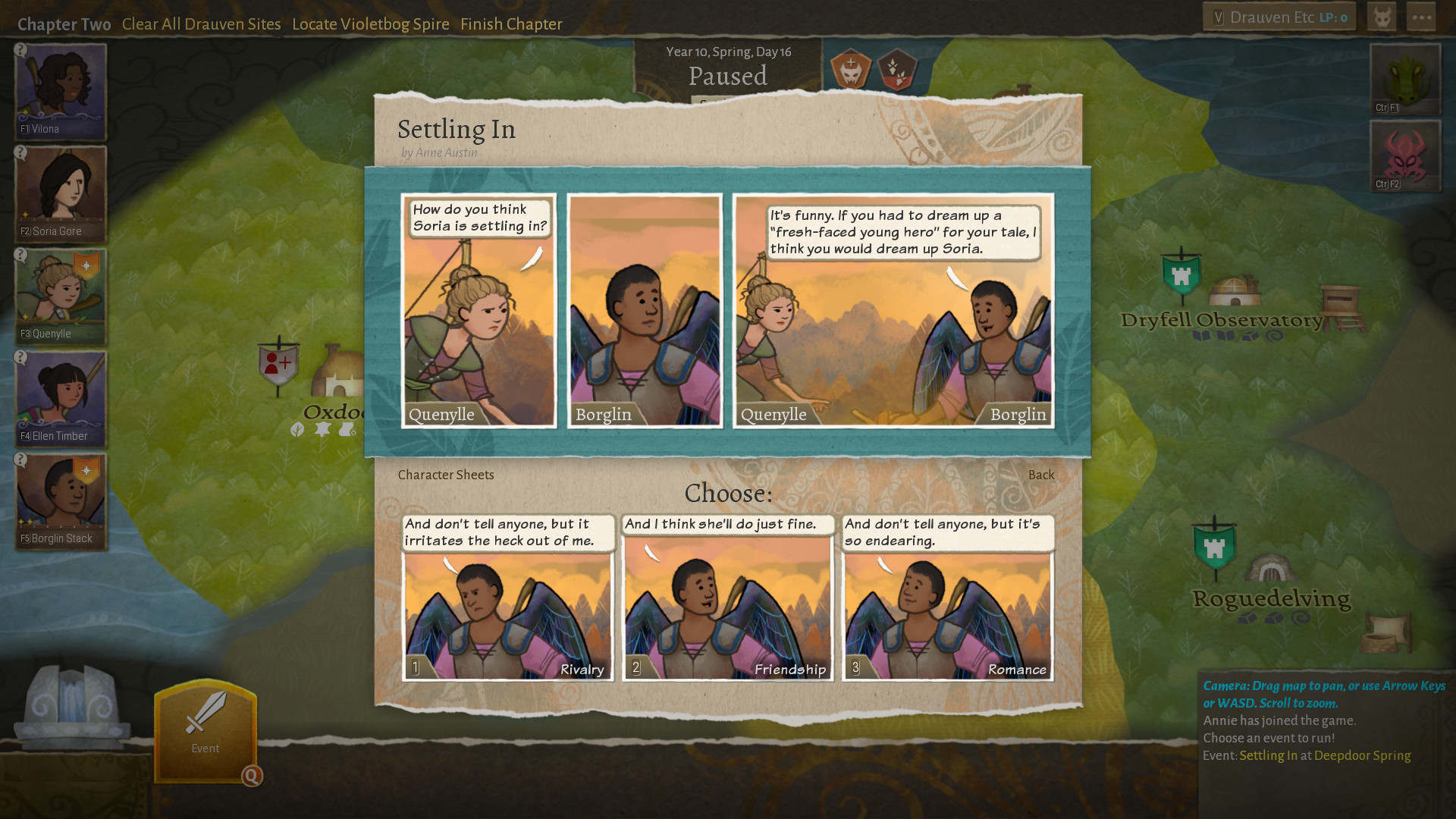 Wildermyth showing papercraft heroes in tactical combat against monsters
